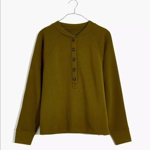 Madewell MWL Betterterry Henley Sweatshirt